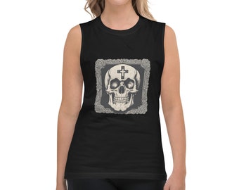 Skull and Cross | Goth Muscle Shirt