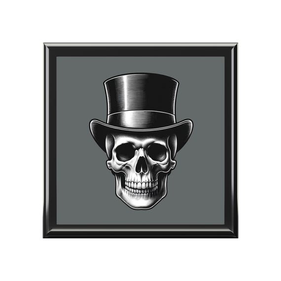 Gothic Skull Jewelry Box, Gothic Storage, Unique Gift for