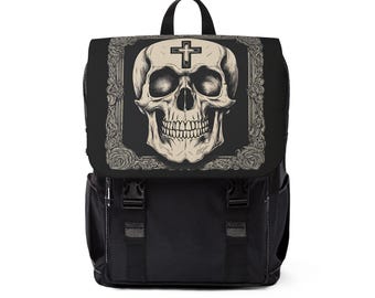 Skull Punk Casual Backpack Unisex Large Capacity Backpack Gothic