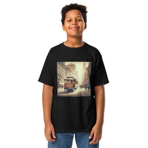 Trolley In The Big City Jugend 1920 Klassik-T-Shirt