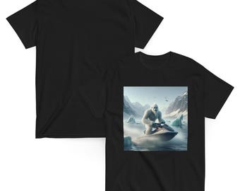 The Yeti Jet Skiing In The Arctic Unisex classic tee