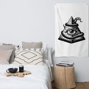 Illuminati | All Seeing Eye with Snake Flag
