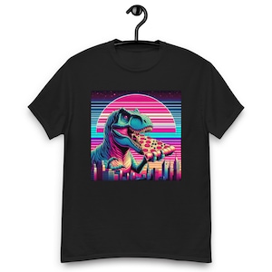 T-Rex Eating A Pizza | Funny Dinosaur Unisex classic tee