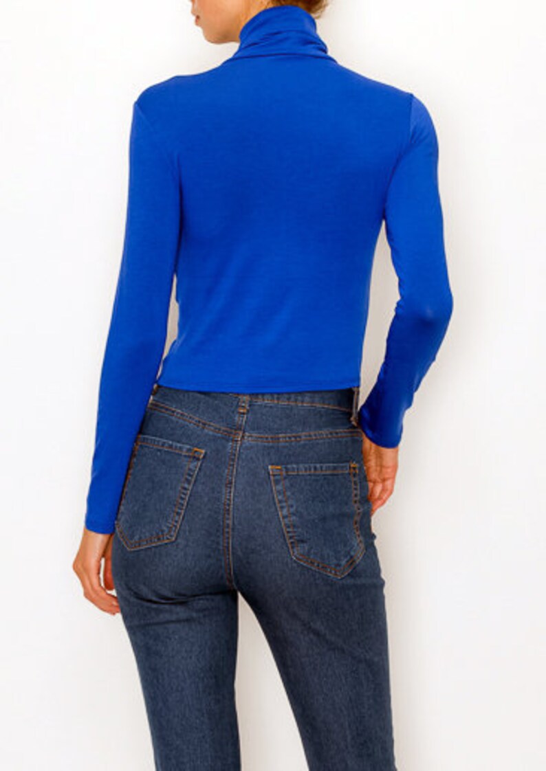 womens long sleeve mock turtleneck