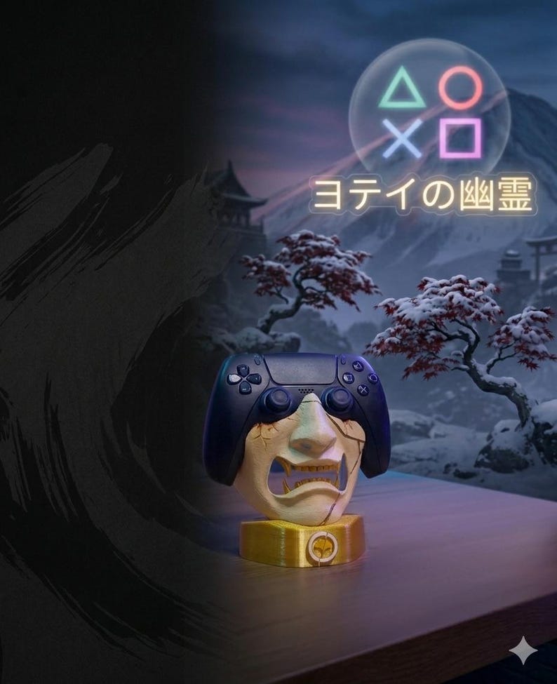 ghost of yotei mask controller holder image 13