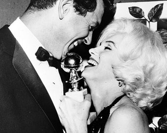 Photo Rock Hudson, Marilyn Monroe 11x15 cm format