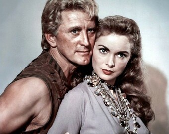 Photo The Vikings  ,Les vikings , Janet leigh , Kirk Douglas   format 20x27 cm