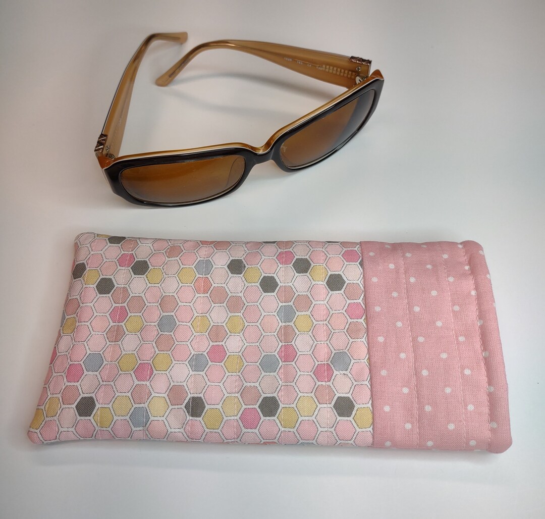 Quilted Sunglass Case. Soft Sided Fully Lined 3.5 X Etsy