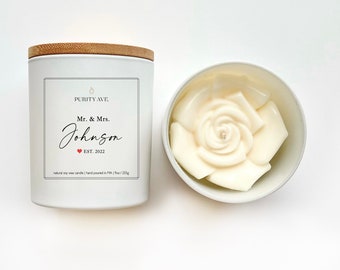 Wedding Candle |Anniversary Candle | Wedding Favors | Custom Candle | Personalized