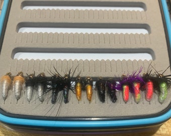 ICE FLIES Available in size 8-14 4-pack Nymph White Beauty BH. 