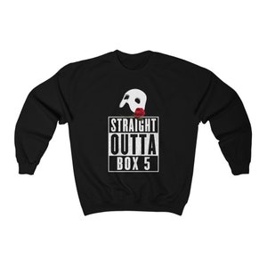 Straight Outta Box 5 Unisex Crewneck Inspired by the Longest Running Broadway Musical: Phantom of the Opera