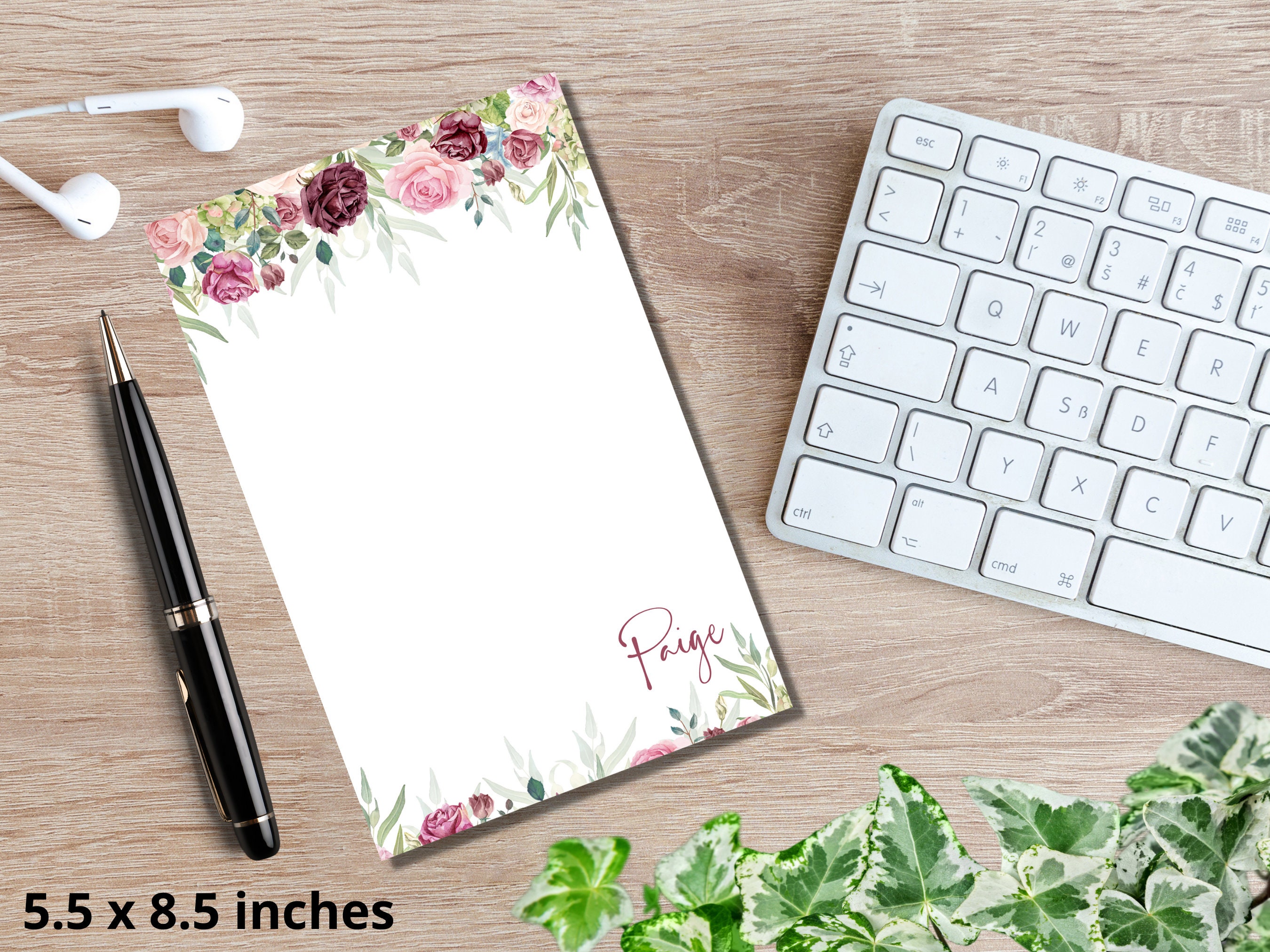 Personalized Notepad, Custom Notepad, Personalized Stationery, Writing ...