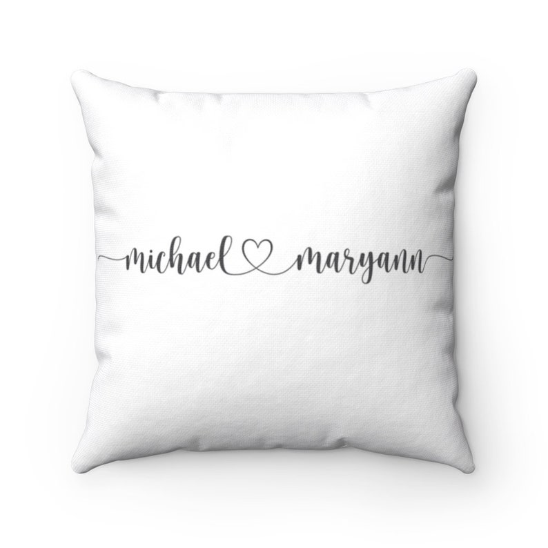 Couple Names Pillow PERSONALIZED Couple Name Pillow Custom Pillow PERSONALIZED Pillow Wedding