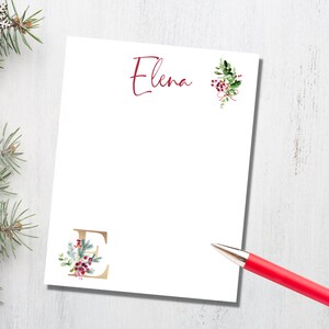 Personalized Printable Holiday Stationery, Printable Note Paper ...