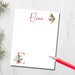 Personalized Printable Holiday Stationery, Printable Note Paper ...