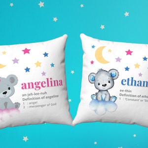 New Baby Pillow, PERSONALIZED Pillow, Nursery Pillow, Nursery Decor, Baby Shower Gift, New Mother Gift, Baby Boy Pillow, Baby Girl Pillow