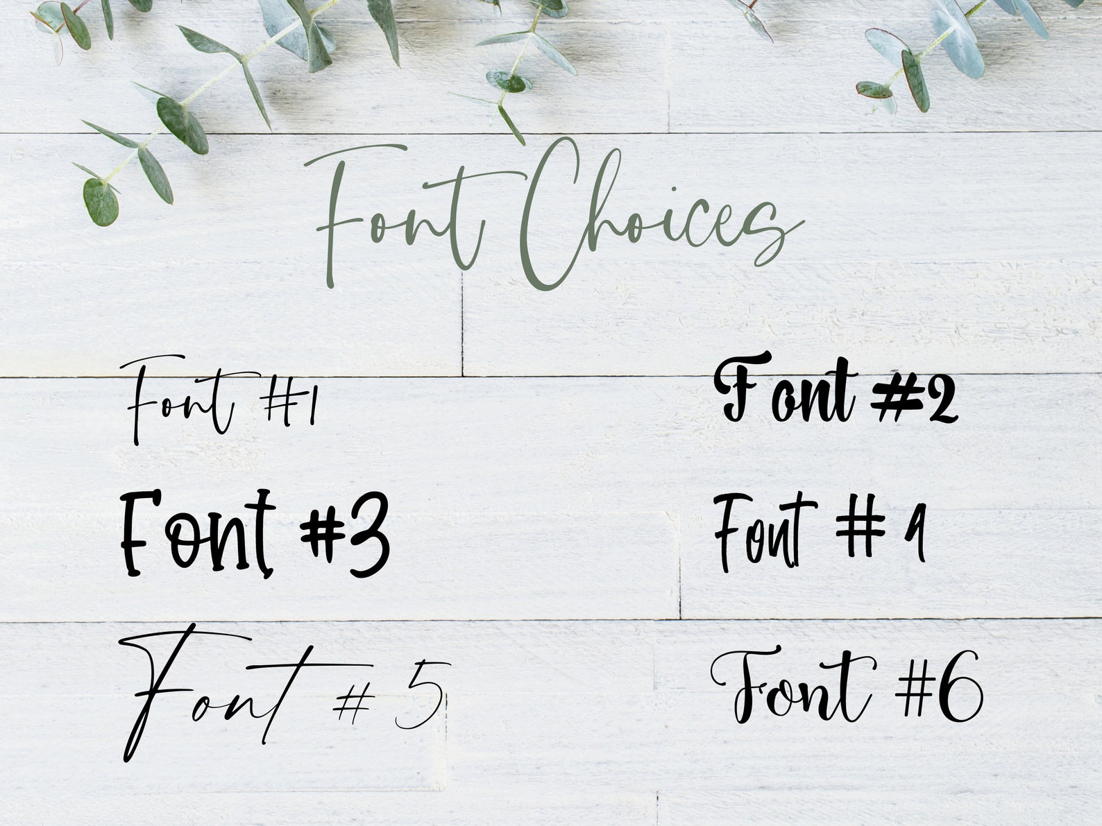 Personalized Printable Stationery, Printable Note Paper, Eucalyptus Letterhead, Custom Printable ...