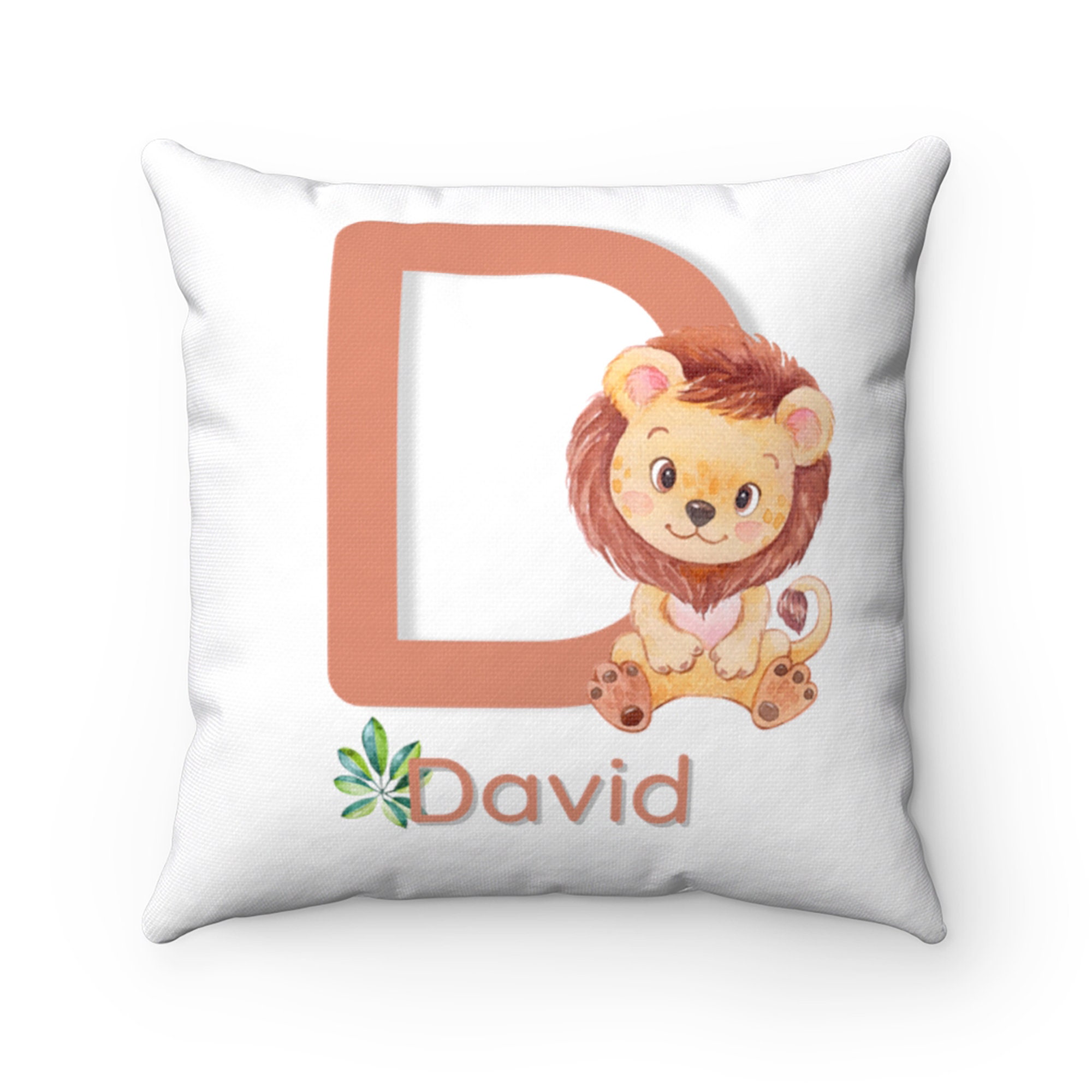 Buy Safari Nursery Decor, Jungle Safari Pillow, Boy's Monogrammed
