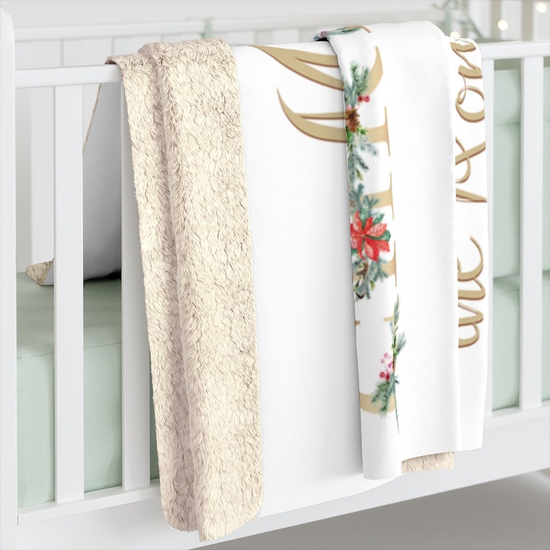 Christmas Blanket, Merry Christmas Blanket, Sherpa Fleece Blanket