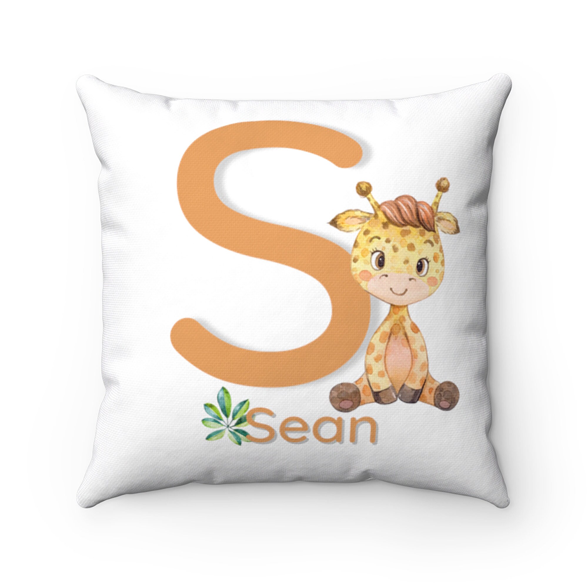 Buy Safari Nursery Decor, Jungle Safari Pillow, Boy's Monogrammed