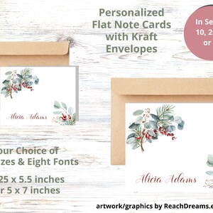 Cartoline di Natale, Cartoline piatte, Buste Kraft, Cartoline natalizie, Note personalizzate, Regali della mamma, Biglietti di auguri personalizzati