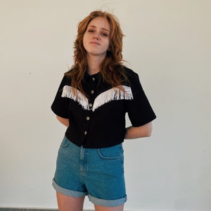 Sewing PATTERN: Fringed western style shirt