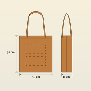 EASY Sewing Pattern - Tote Bag With POCKETS - Etsy