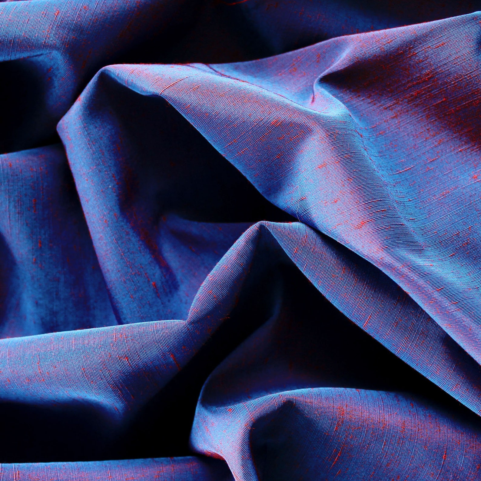 Electric Blue Taffeta Fabric Purple Violet Taffeta Cloth Etsy