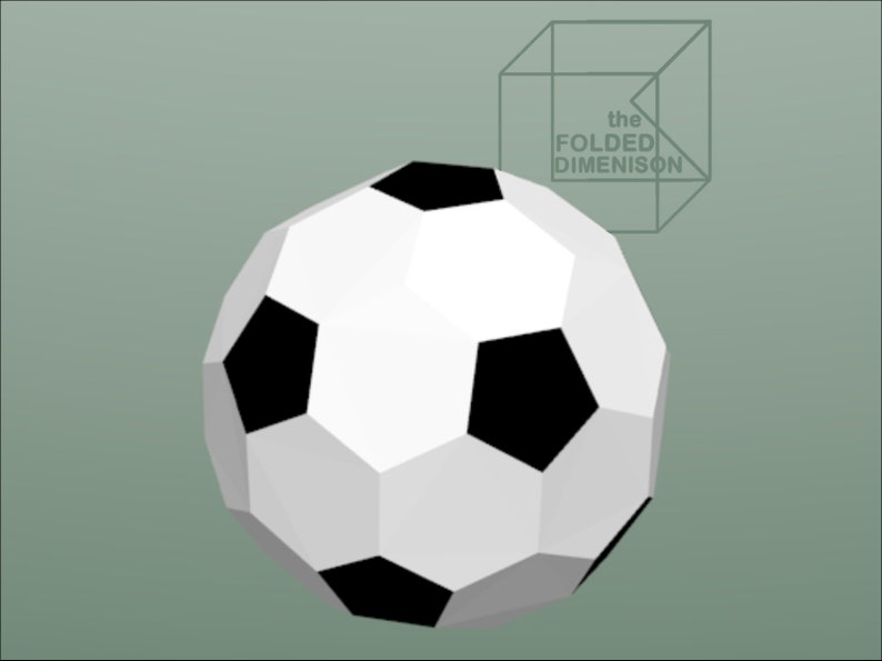 Soccer Ball Digital Template Low Poly Diy Paper Craft Sculpture Model Football Craft Supplies Tools Papercraft Soccer Ball Digital Template Low Poly Diy Paper Craft Sculpture Model Football Craft Supplies Tools Papercraft