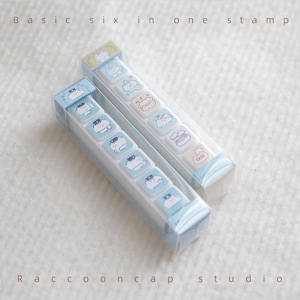 Cat weatherman stamp kitty six in one stamps weather stamps direction stamps kitten forecastor stamps traffic police stamp