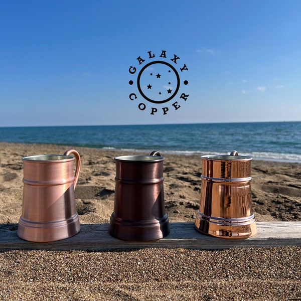 Personalized Beer Mugs, Handmade Copper Mugs,Copper Anniversary Gift, Copper Gift For Men,Wedding Anniversary Gift,Copper Gift,Copper Mug,