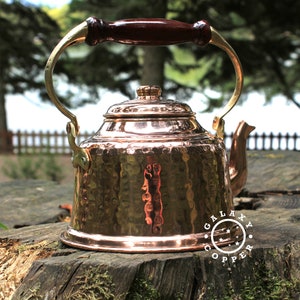 Garden TeaPot, Copper Home Gift, Handmade Copper Teapot, Vintage Style Copper TeaPot, Copper Anniversary Gift For Women, Copper Home Gift