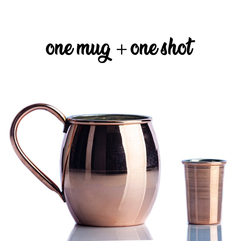 Personalized Moscow Mule Mug Setcustom Copper Mugcopper Etsy