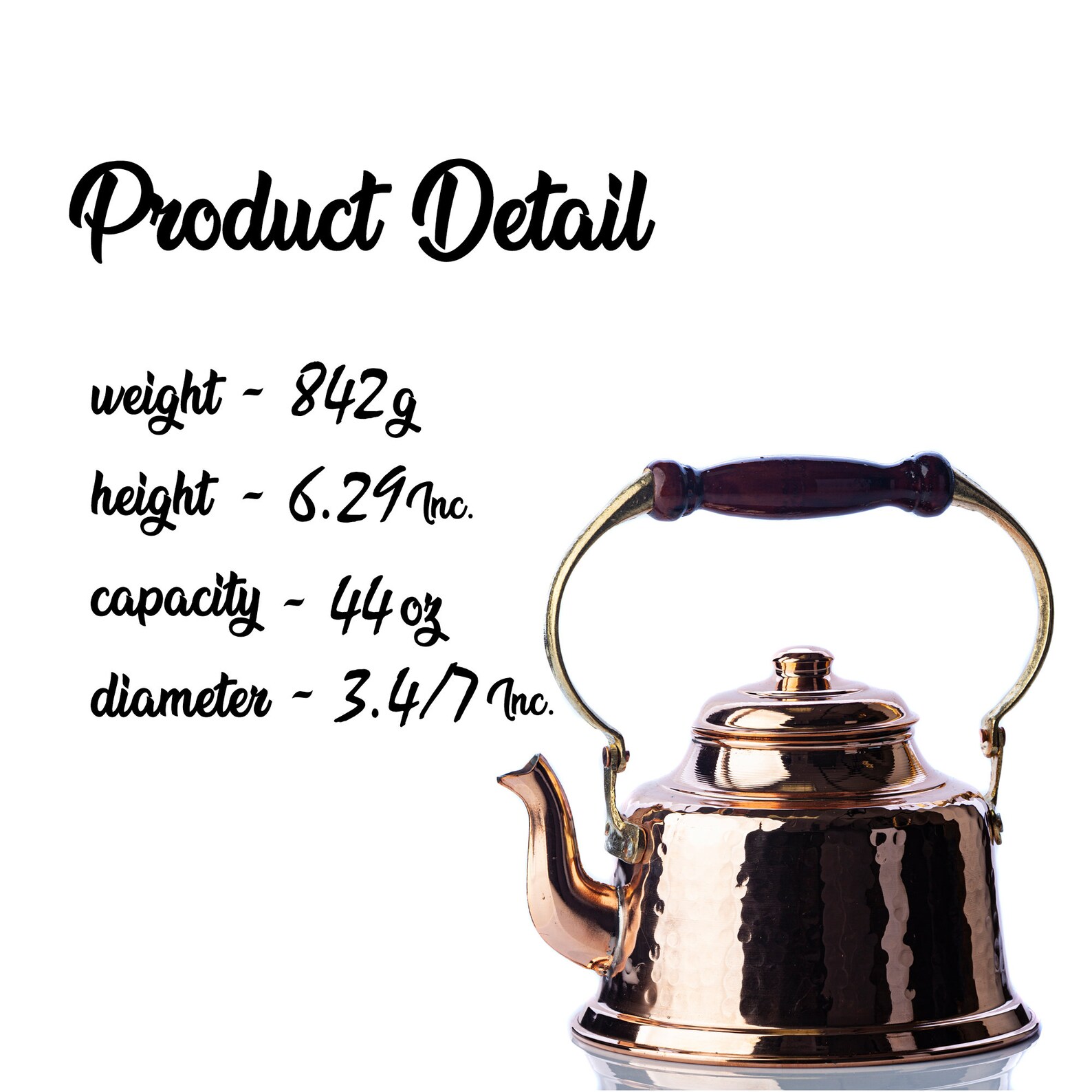 Copper Teapot Copper Kettle Handmade Copper Teapot Copper Etsy