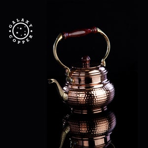 Copper Italian Teapot, Copper Kettle, Handmade Copper Teapot, Figured Copper Teapot, Copper Gift, Copper Home Gift