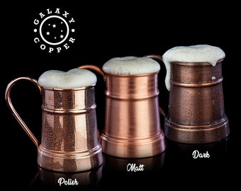 Personalized Copper Beer Mug, Handmade 7th Anniversary Gift