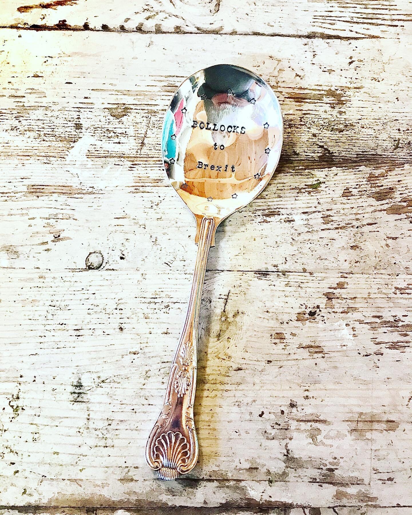 Extra large serving spoon BOLLOCKS to Brexit Etsy