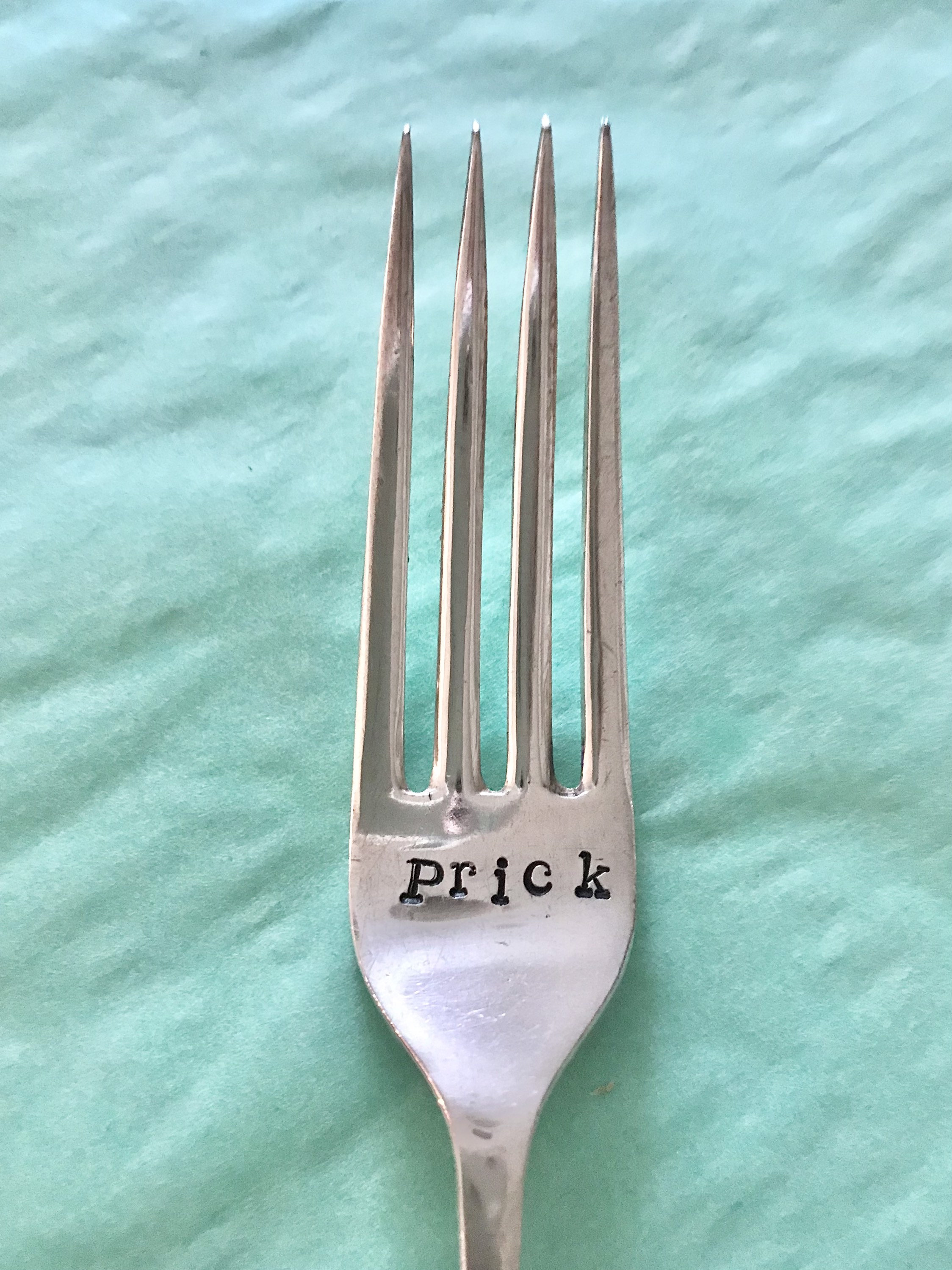 Profanity fork Prick Etsy