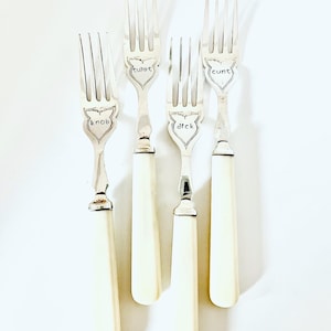 Dessert forks: cunt/twat/ knob/dick