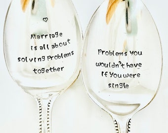 Serving spoon set: Marriage is..