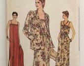 Vintage ca. 1979 Vogue 7369 Women s Jacket and Dress sewing pattern-Size 10 Bust 32.5 -INCOMPLETE, read description
