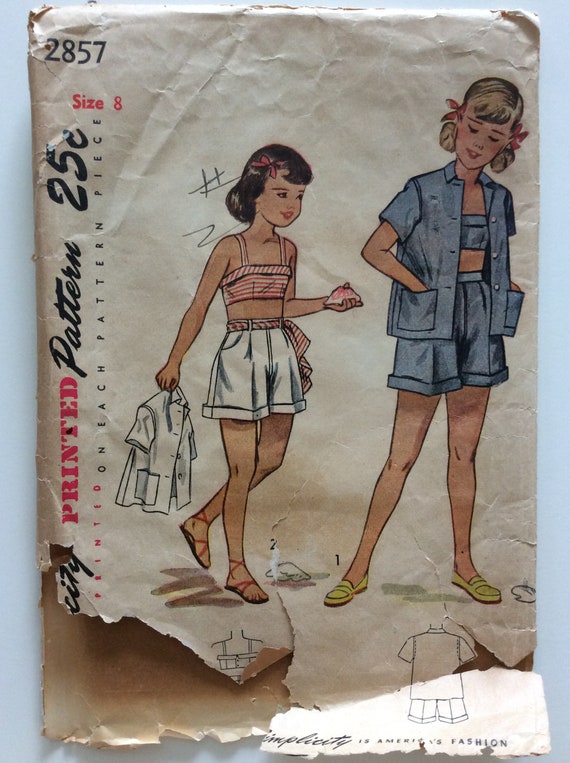 #171 1949 SUMMER BRA SHORTS AND JACKET DOLL PATTERN PICK YOUR SIZE #171 1949 SUMMER BRA SHORTS AND JACKET DOLL PATTERN PICK YOUR SIZE