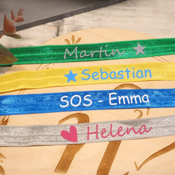 SOS Armband Kind mit Name und Telefonnummer personalisiert Notfallarmband