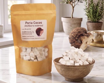 Poria Cocos / Fu Ling (W. extensa) - Cubed Mushroom Sclerotia - 4 ozs (114 grams)