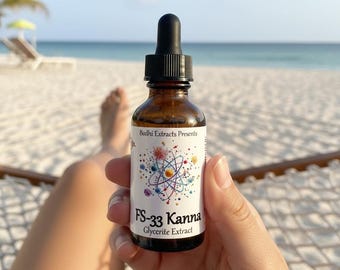 NEW Liquid Kanna FS-33 Drops - Alcohol-Free (Sceletium Tortuosum) - Standardized Kanna Extract