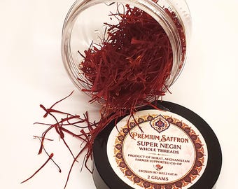 Extra Class Super Negin Saffron Threads (Whole) – Grade A, Crocin >290 (Harat, Afghanistan)