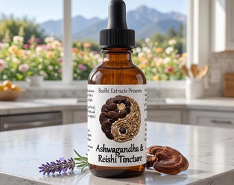 Dual Extract Reishi & Ashwagandha Tincture – High Strength Herbal Elixir