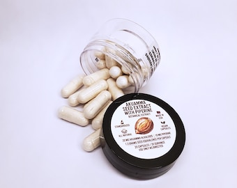 Akuamma Seed Standardized Extract Capsules (P. nitida) with Piperine (Black Pepper Extract) & Taurine
