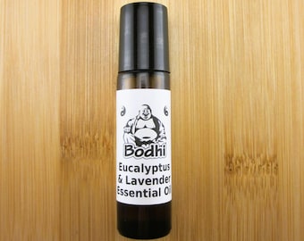 Organic Lavender & Eucalyptus Essential Oil Roller - 10mL
