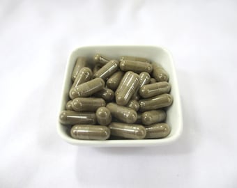 Lemon Balm Leaf Organic Capsules (M. officinalis) - Fresh-Milled, Dried, Potent, & Vegan-Friendly